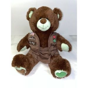 BAB Workshop Girl Scout Thin Mints Brown Bear Plush Stuffed Animal With Uniform